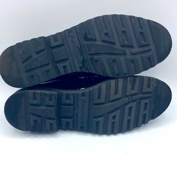 Franco Sarto Patent Leather Cassandra Black Platform Penny Loafer - Picture 7 of 8